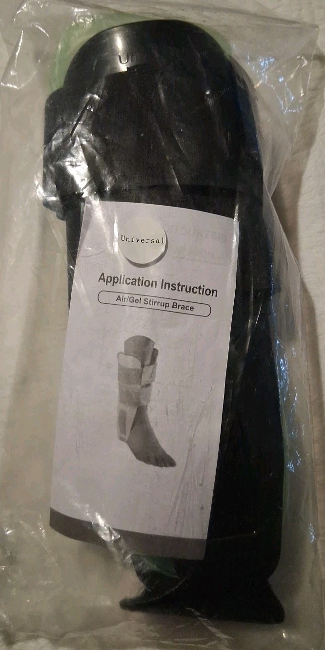 Air/Gel Stirrup Brace Ankle Brace Black New