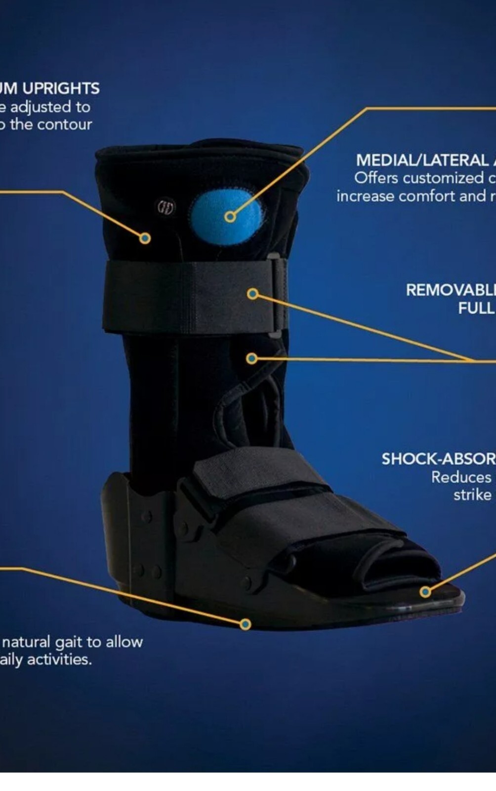 United Ortho Air Cam Walker Fracture Boot XS, S, Medium OR XL – YOU CHOOSE, New