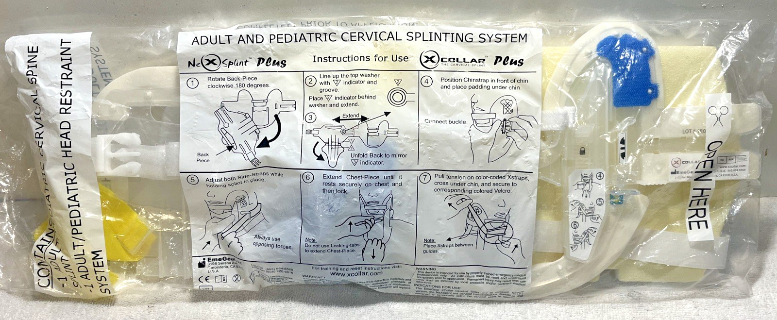 x Collar Cervical Splint Neck Brace Support/ New In Package/ Adult / Pediatric