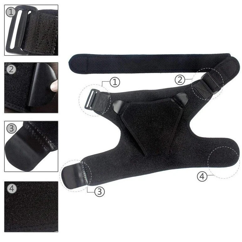 Shoulder Brace Support Compression Sleeve Torn Rotator Cuff Relief AC Joint Pain