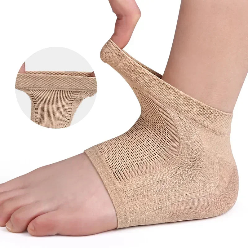 Mesh Gel Silicone Heel Socks Foot Cover Moisturizing Anti-wear Anti-dry Cracking