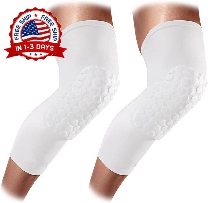 Paquete de 2 rodilleras para mangas de compresión para el dolor de rodilla NUEVO