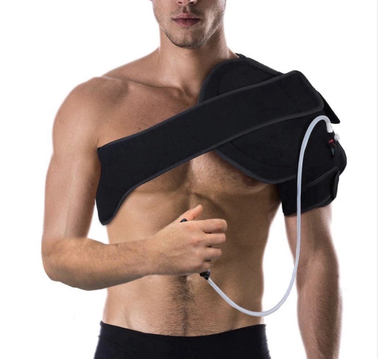 NatraCure Advanced Hot & Cold Compression Shoulder Support Brace – Universal Fit