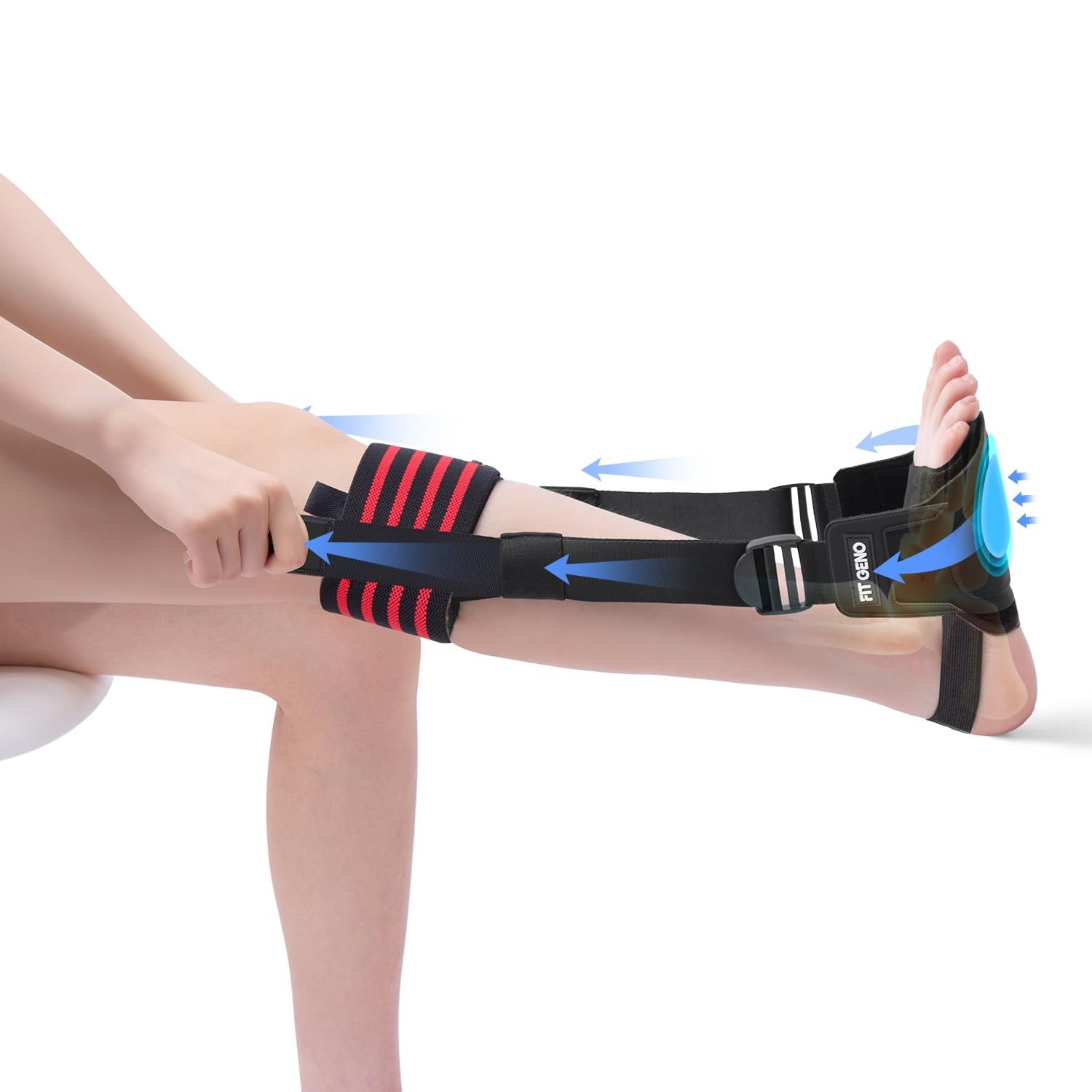 Plantar Fasciitis Night Splint – Adjustable Foot Brace for Sleeping with Detach