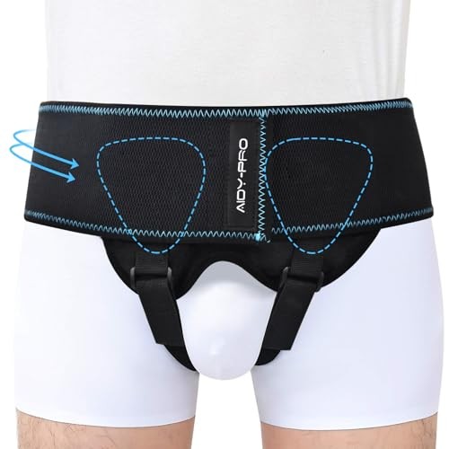 Inguinal Hernia Support for Men and Women Single/Double Hernia Truss, X-Large