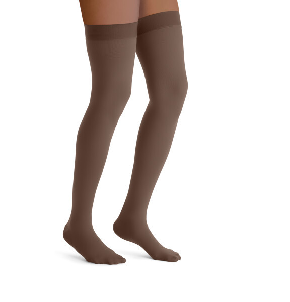 JOBST Women’s Opaque Thigh High Dot 15-20 mmHg Closed Toe