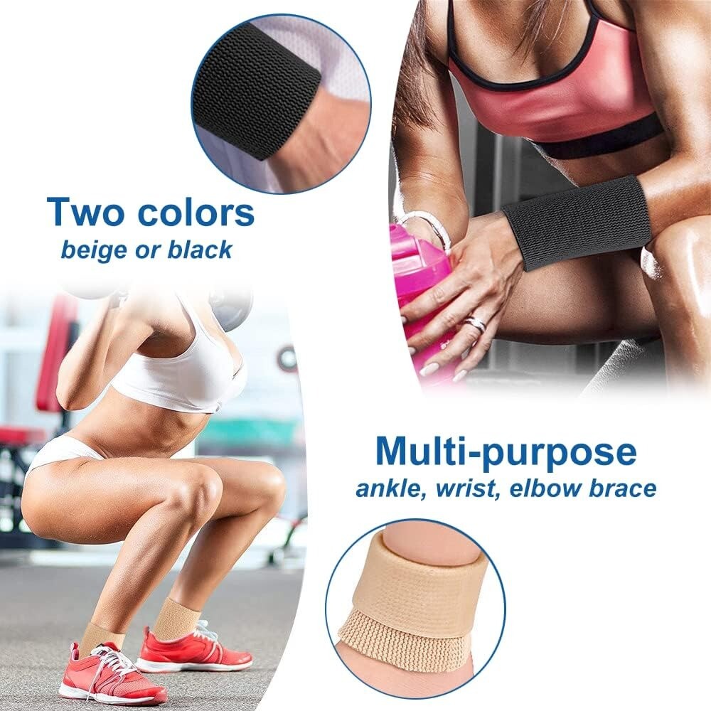 1-4 PCS Ankle Sleeve Padded Skate Socks Ankle Gel Pads Ankle Protector for Sport