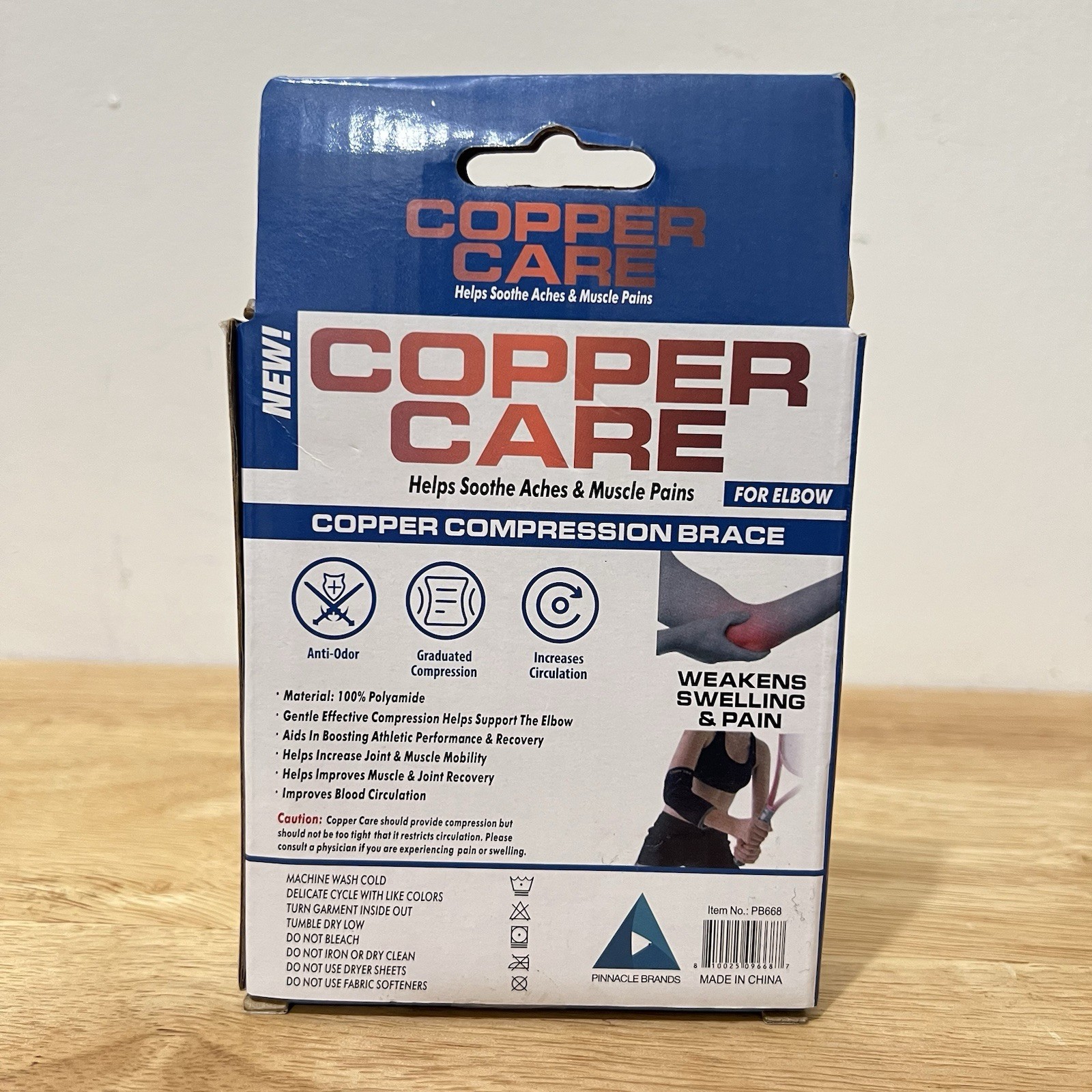 Copper Care Elbow Compression Brace Support Sleeve for Joint Pain Relief New