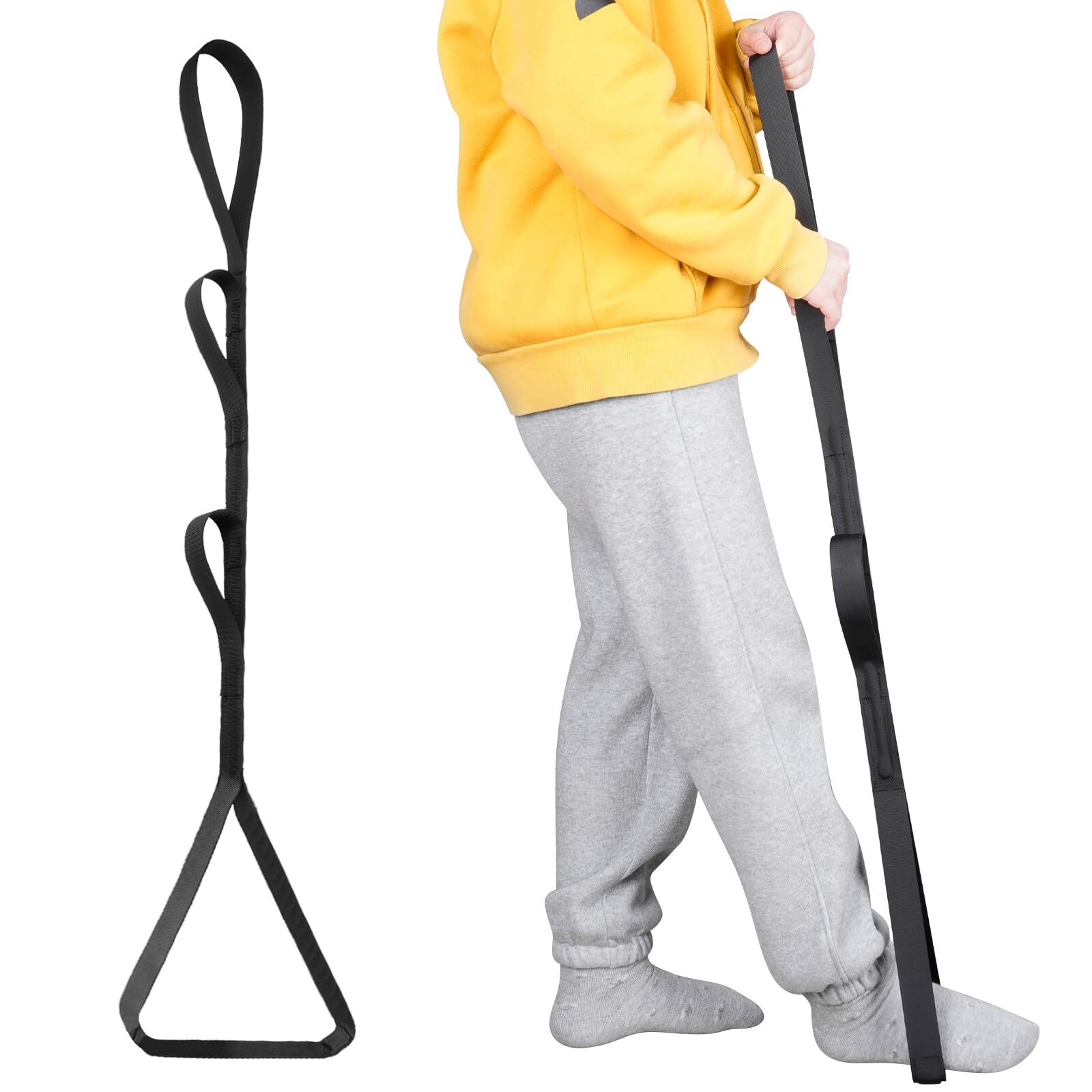 42 Inch Leg Lifter Strap with Loops Aid Device for Recovering Hip Knee Injury