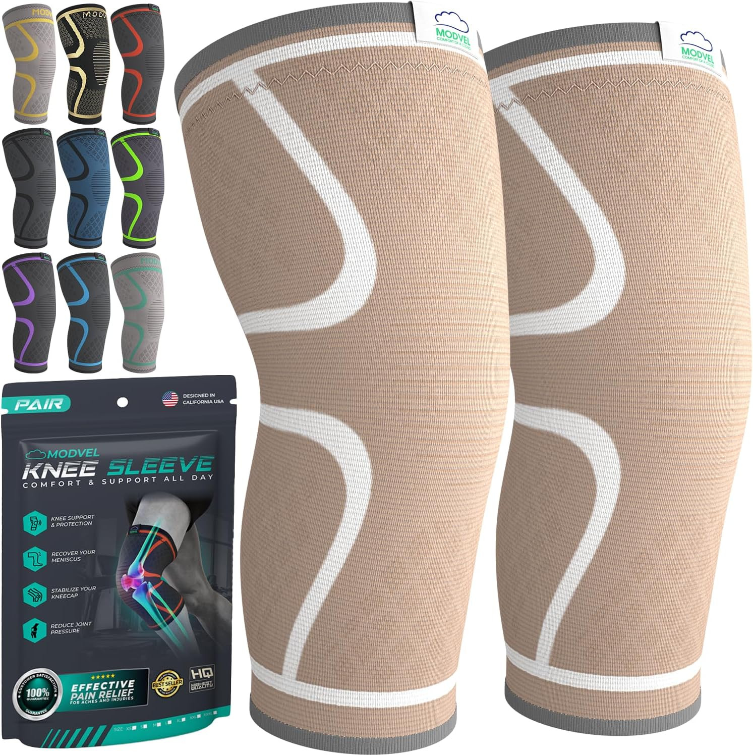 Rodillera De Compresion Para Mujeres Y Hombres Paquete 2 Rodilleras Para Mujeres