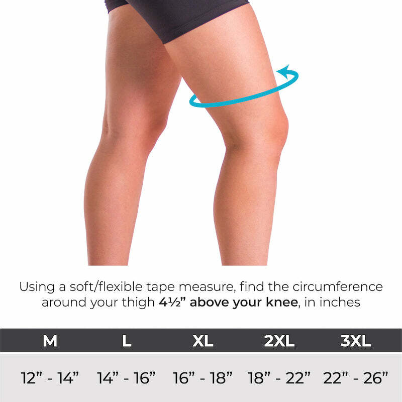 Incrediwear – Incredibrace Knee Brace Sleeve (M, L, XL, XXL, XXXL) Grey NEW