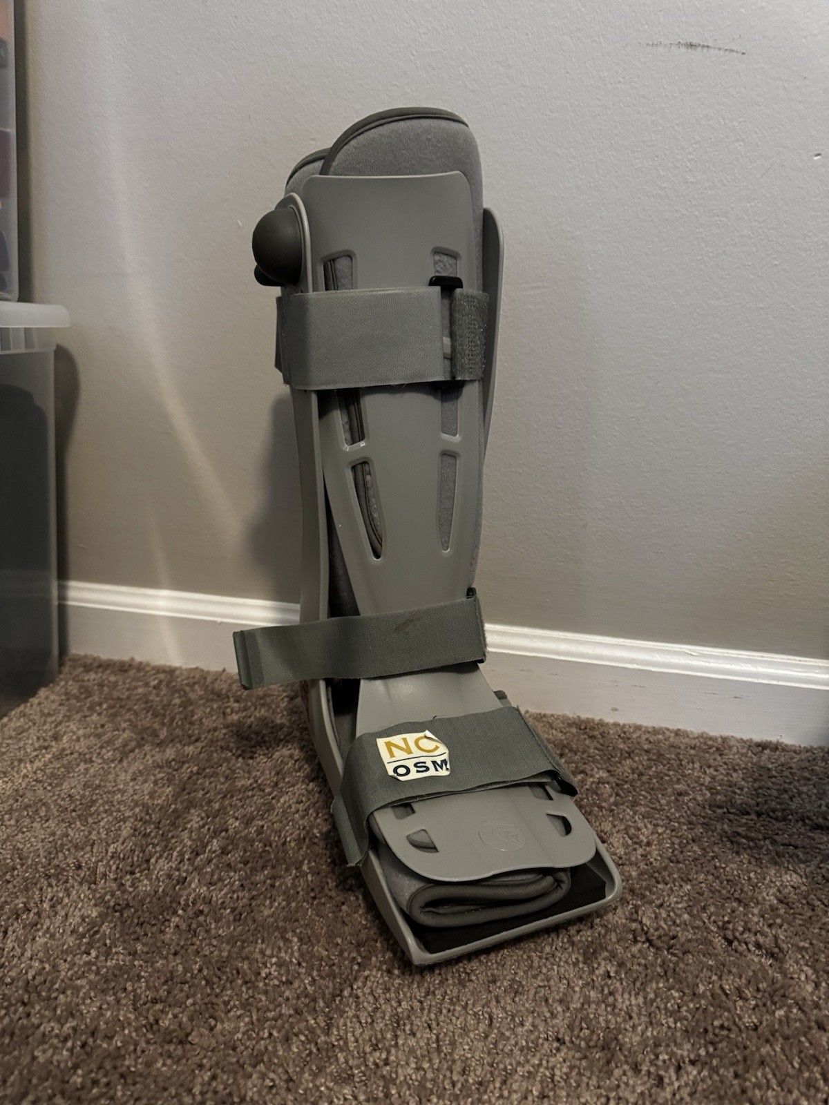 Breg Genesis Mid-Calf Full Shell Walking Boot Orthopedic Walker Small Gray