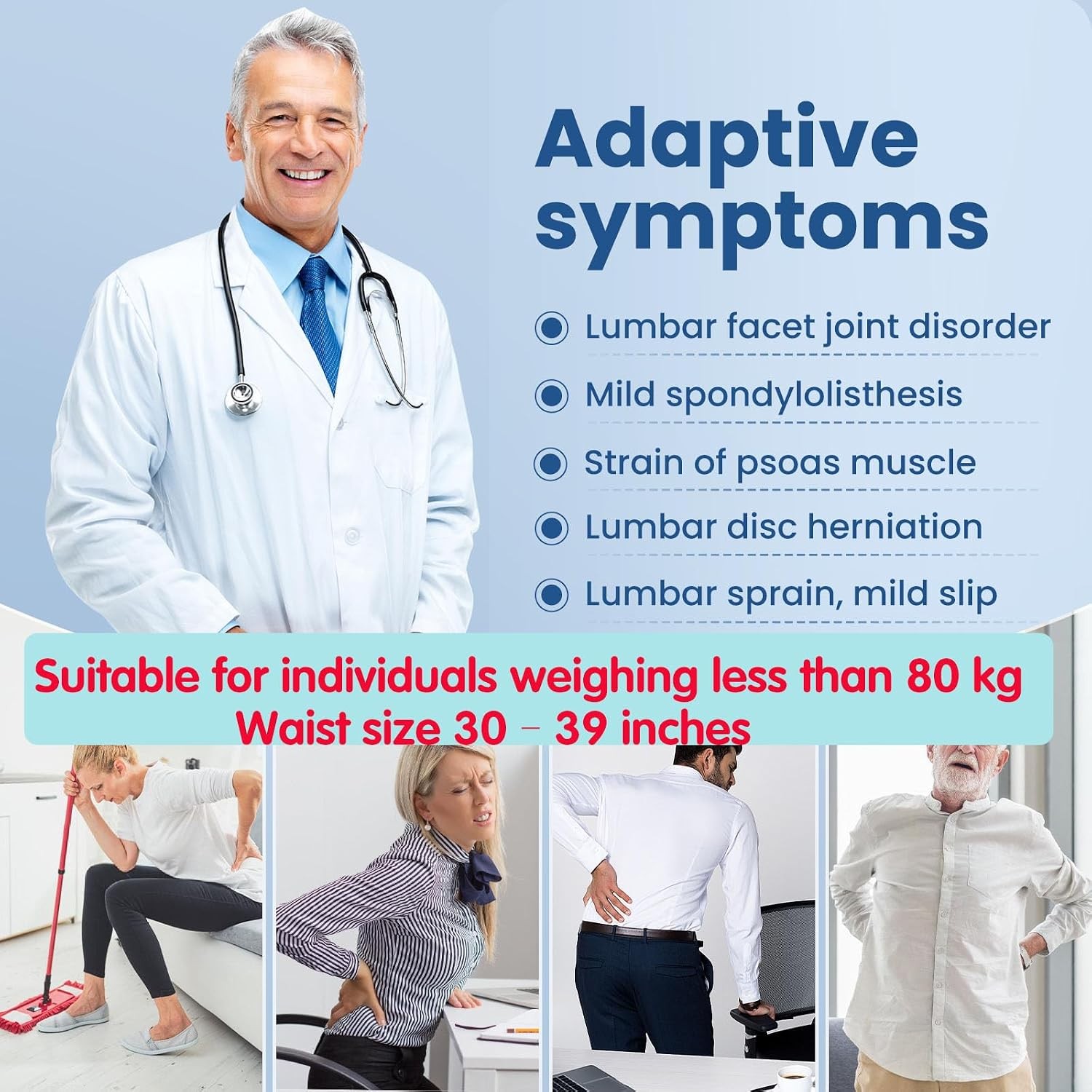 Spinal Decompression Belt Manual Lumbar Traction Device