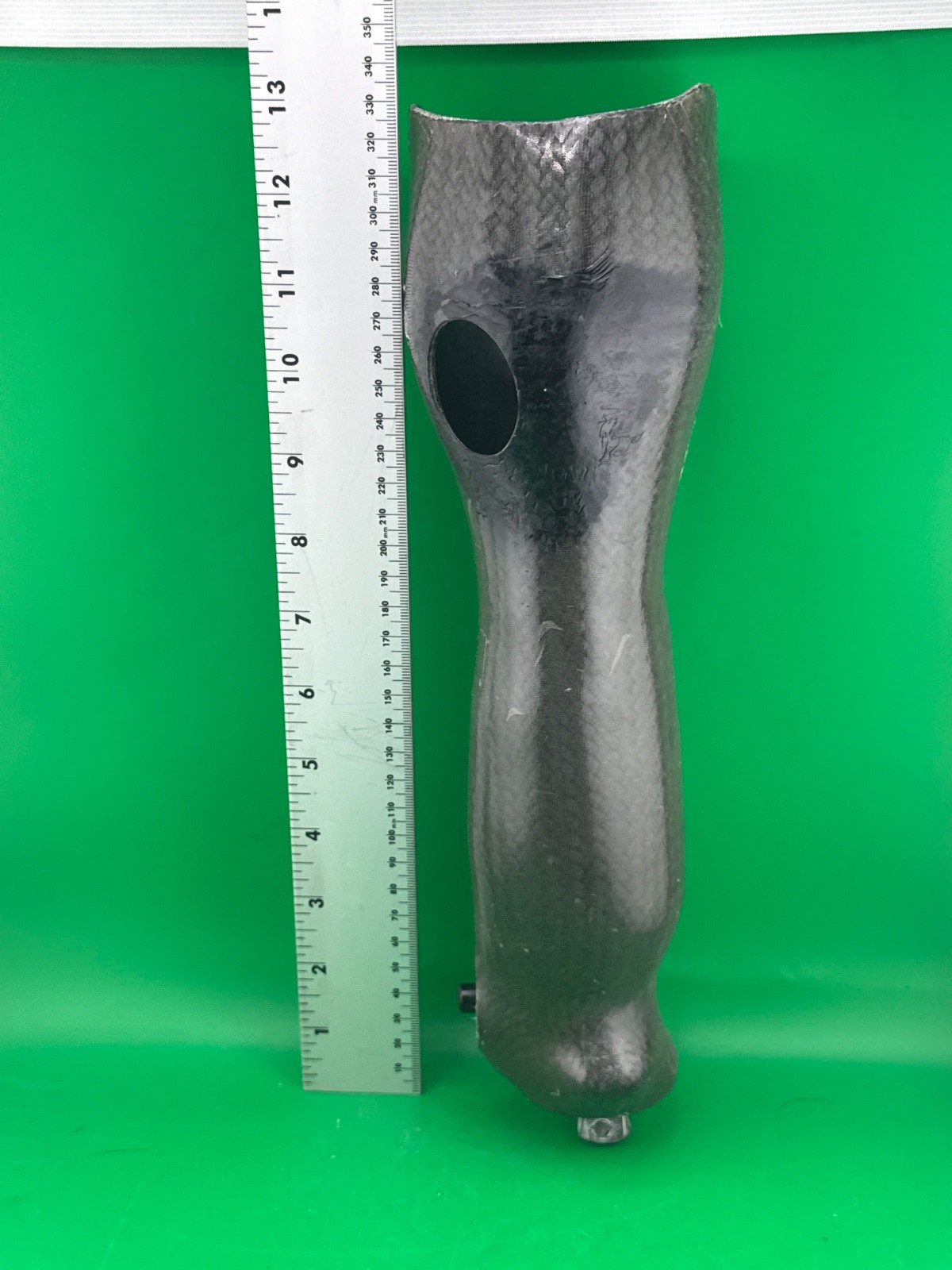 Right below knee prosthetic socket. Not for medical use.
