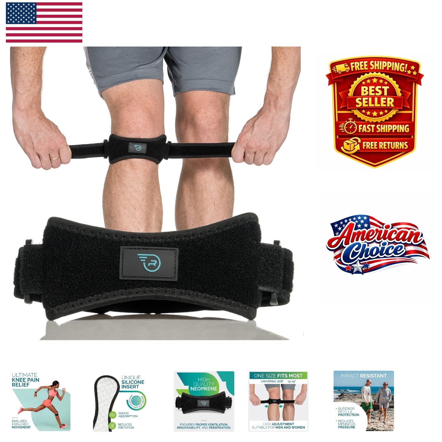 Lightweight & Breathable Knee Brace for Arthritis – Perfect for Running & Sports