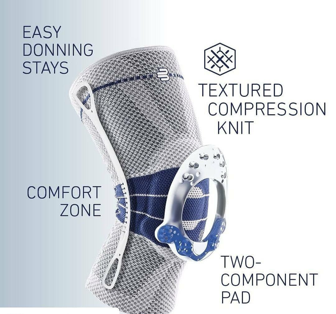 Bauerfeind GenuTrain Size 0 Silikon Dots on Top Knee Brace Patella Support Sleev