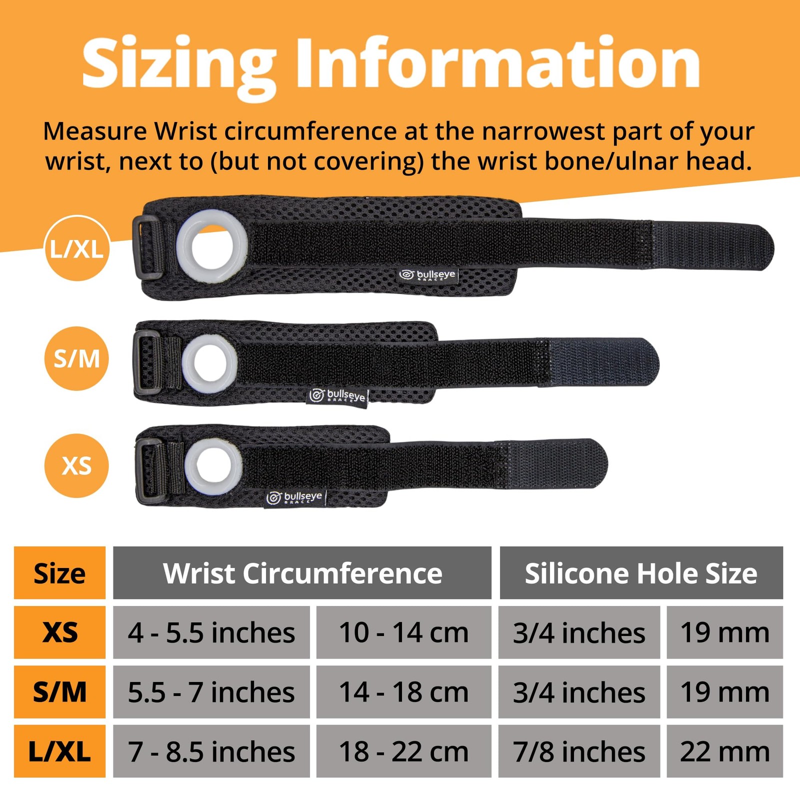 Bullseye Brace Wrist Band XS