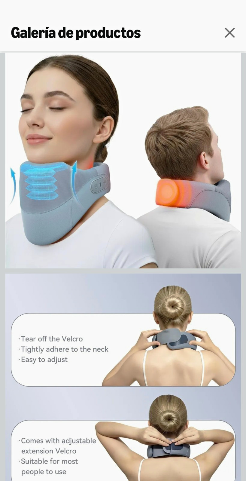 Adjustable Cervical Neck Brace Collar, Gray One Size, Stabilization Unisex Adult