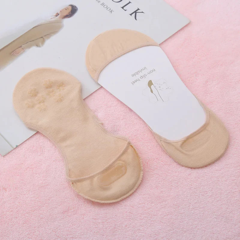 Invisible Boat Socks Women Girls Summer Thin Breathable Cotton Sock Solid Color