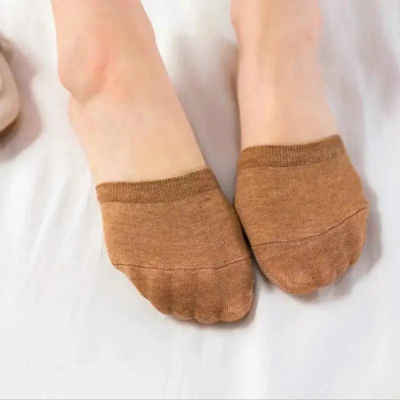 Socks Female Half Foot Toe Cover High Heels Invisible Breathable Socks Accessori