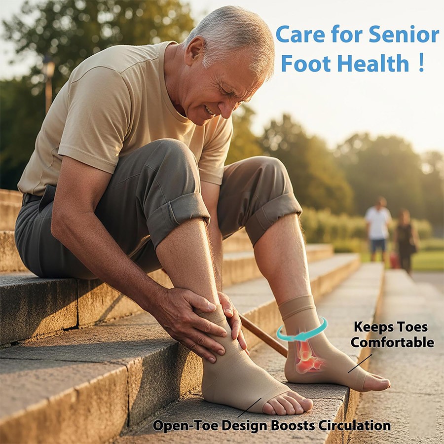 Neuropathy Socks – Peripheral Neuritis Compression Diabetic Toeless Foot Sleeve