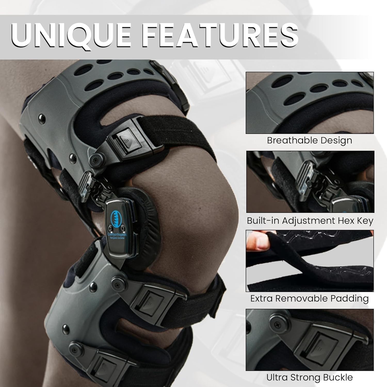 Men & Women OA Unloader Knee Brace, Medial Arthritis Pain & Osteoarthritis Of…