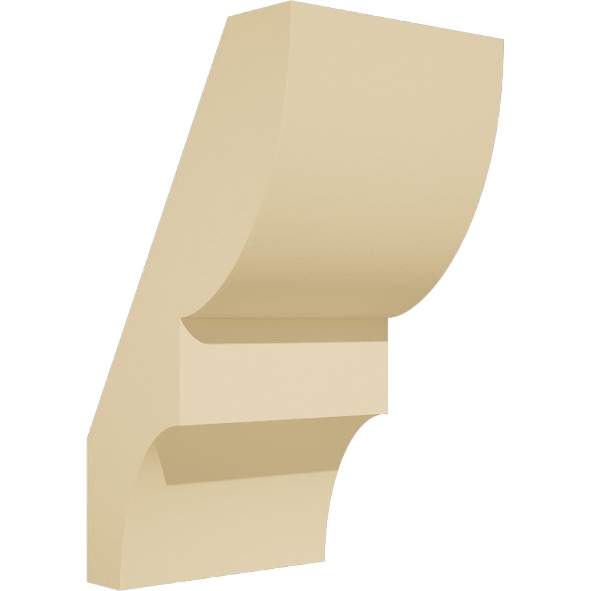 Ekena Millwork 5W X 6D X 10H Ridgewood Signature Urethane Knee Brace Premiumd Ta