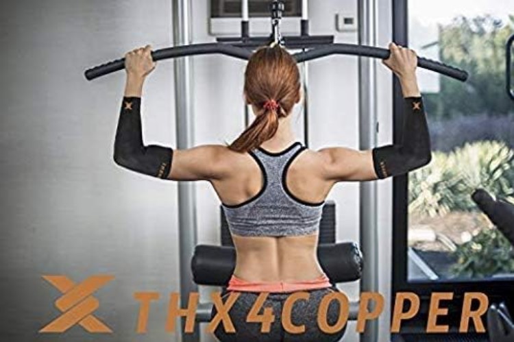 Elbow Compression Sleeve2 Pieces – 1Copper Infused Support –Guaranteed Recove…