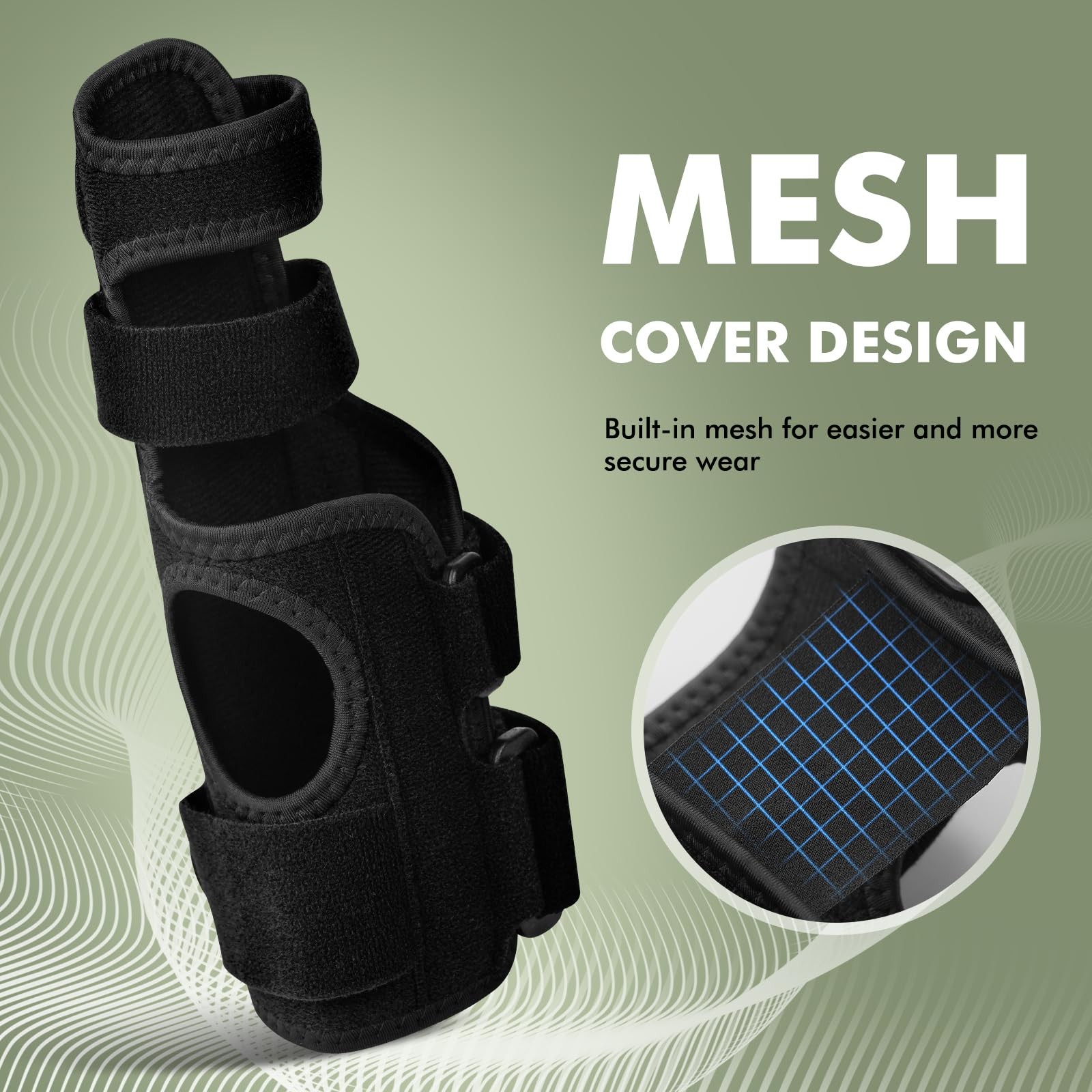 EDNYZAKRN Trigger Finger Splint, 2 Brace for Index, Middle, S/M, Black