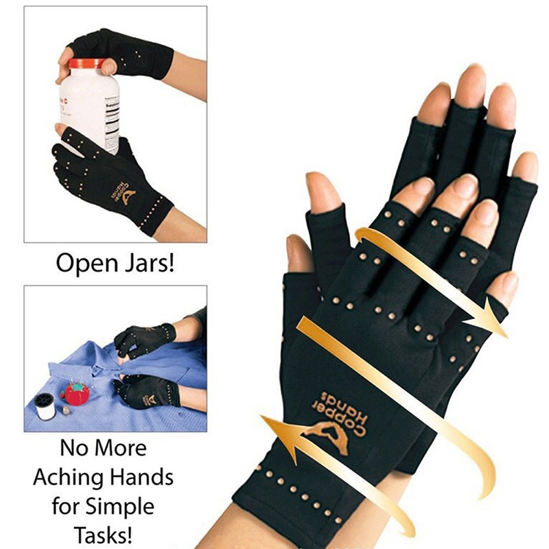 Anti Arthritis Gloves Hand Support Pain Relief Copper Finger Compression Gl.MC