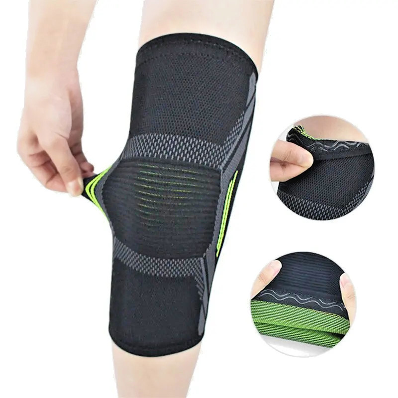 Single Knee Pad Sleeve Nylon Sports Support Running Basketball Compression Brace