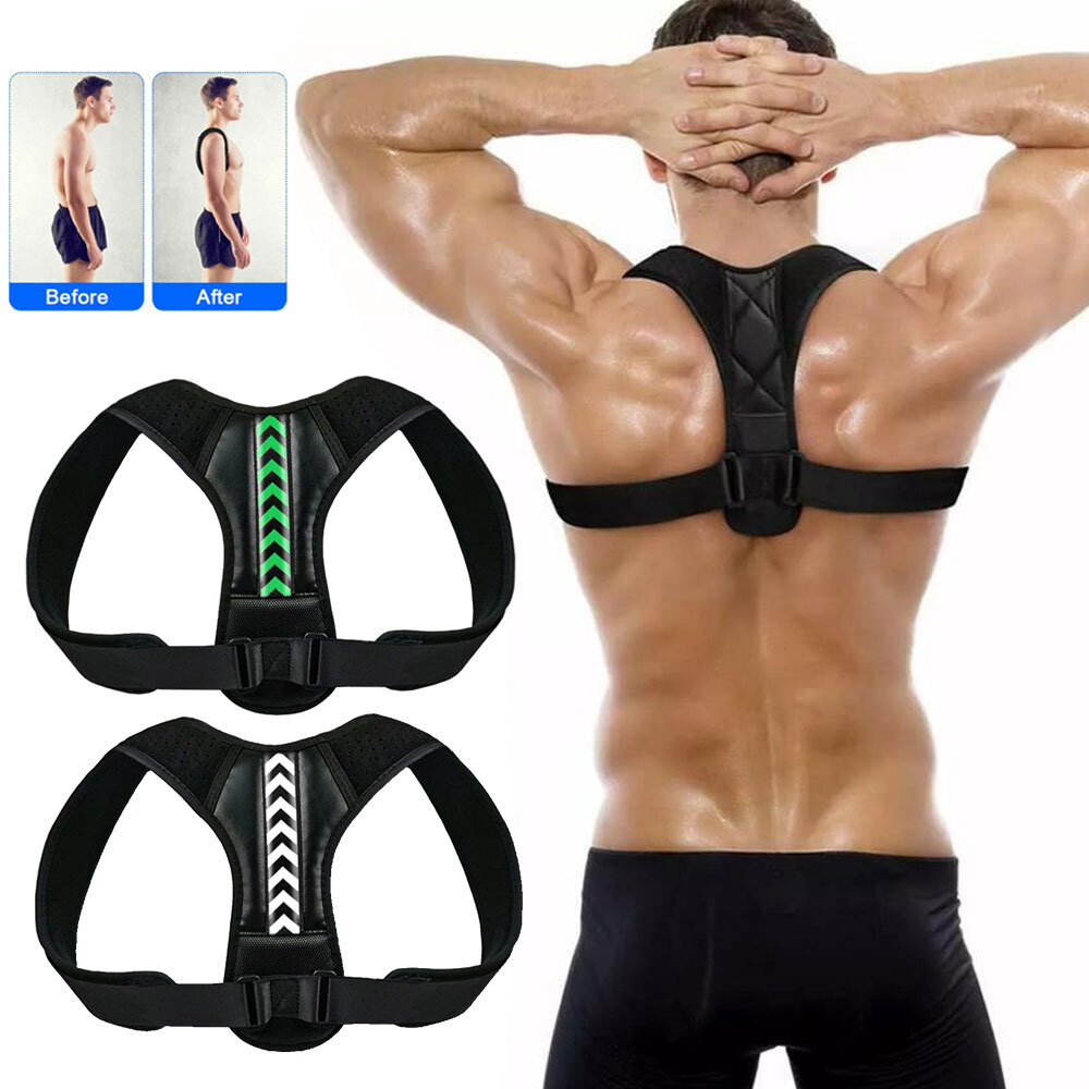 Adjustable Hunchback Brace Support Belt Shoulder Back Posture Corrector For Men