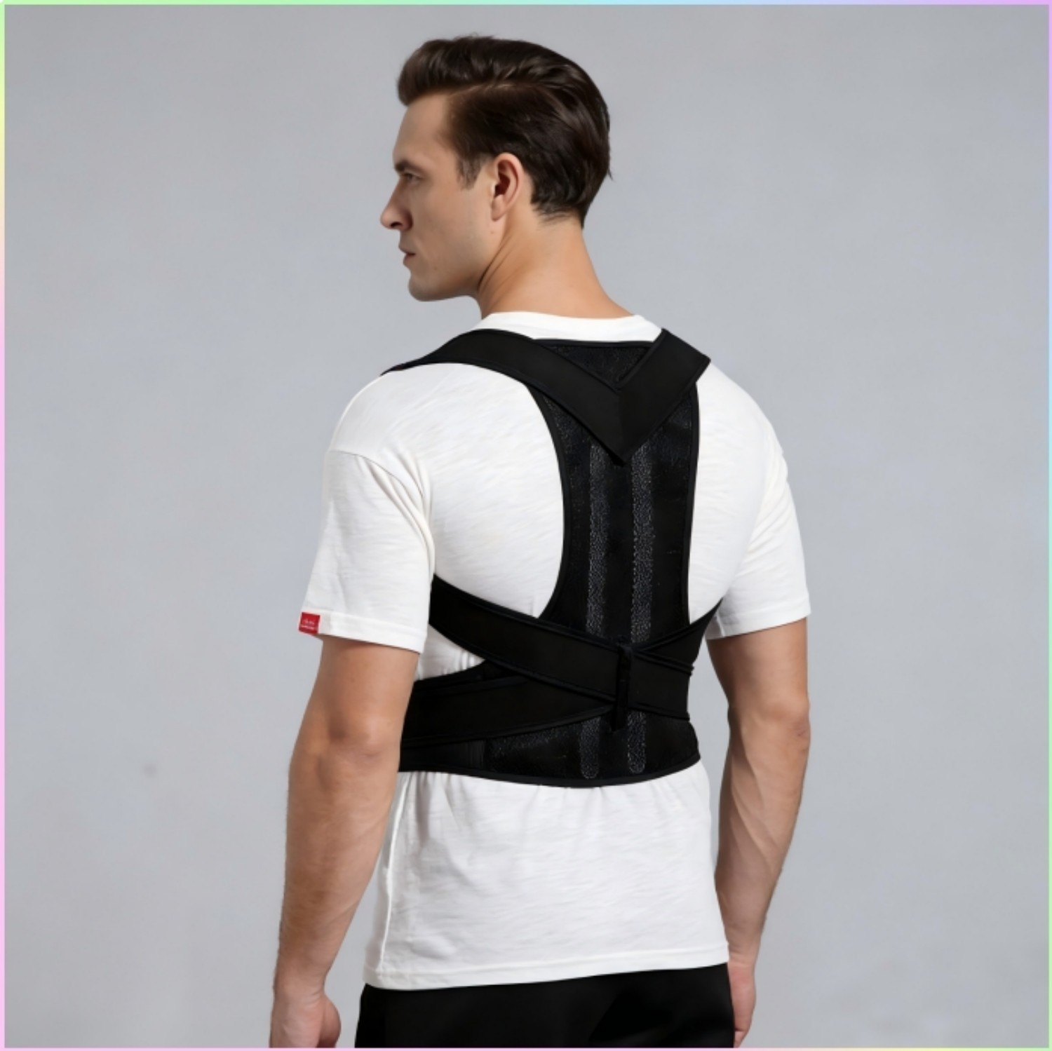 Adjustable Posture Corrector Low Back Support Shoulder Brace Belt for Men Women