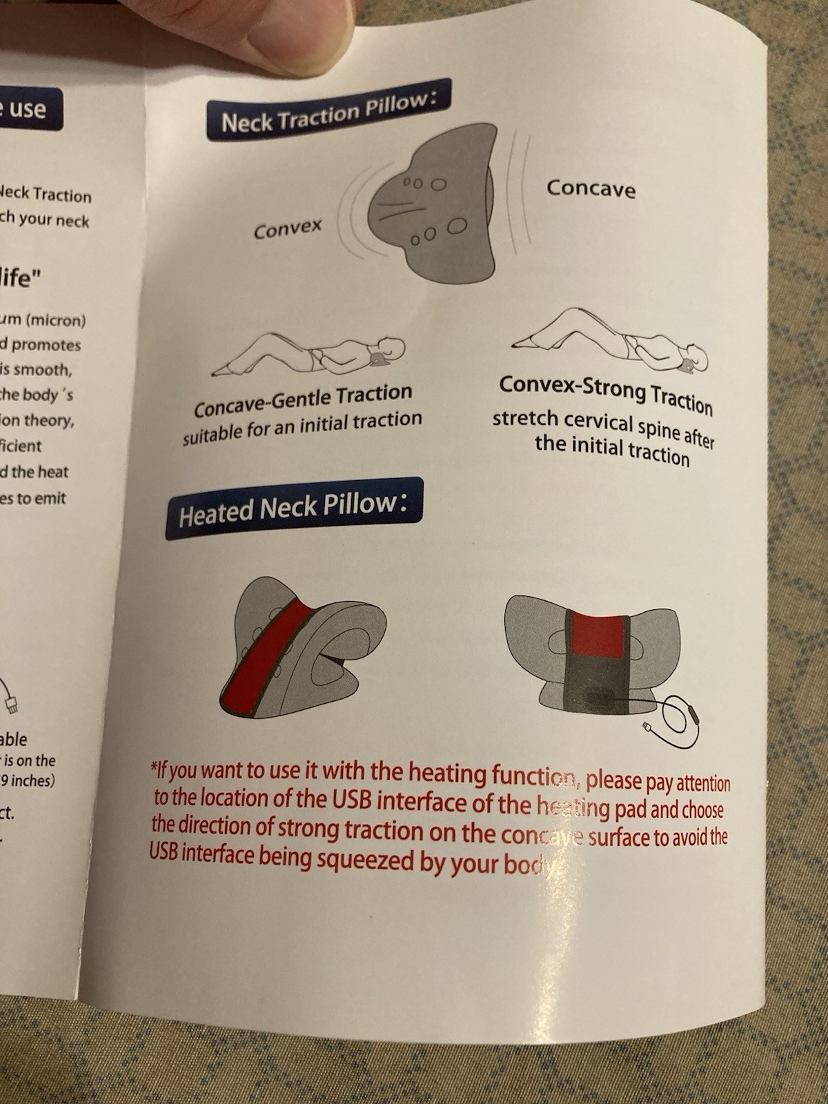 Neck Stretcher for Neck Pain Relief Heated Cervical Traction Device Pillow