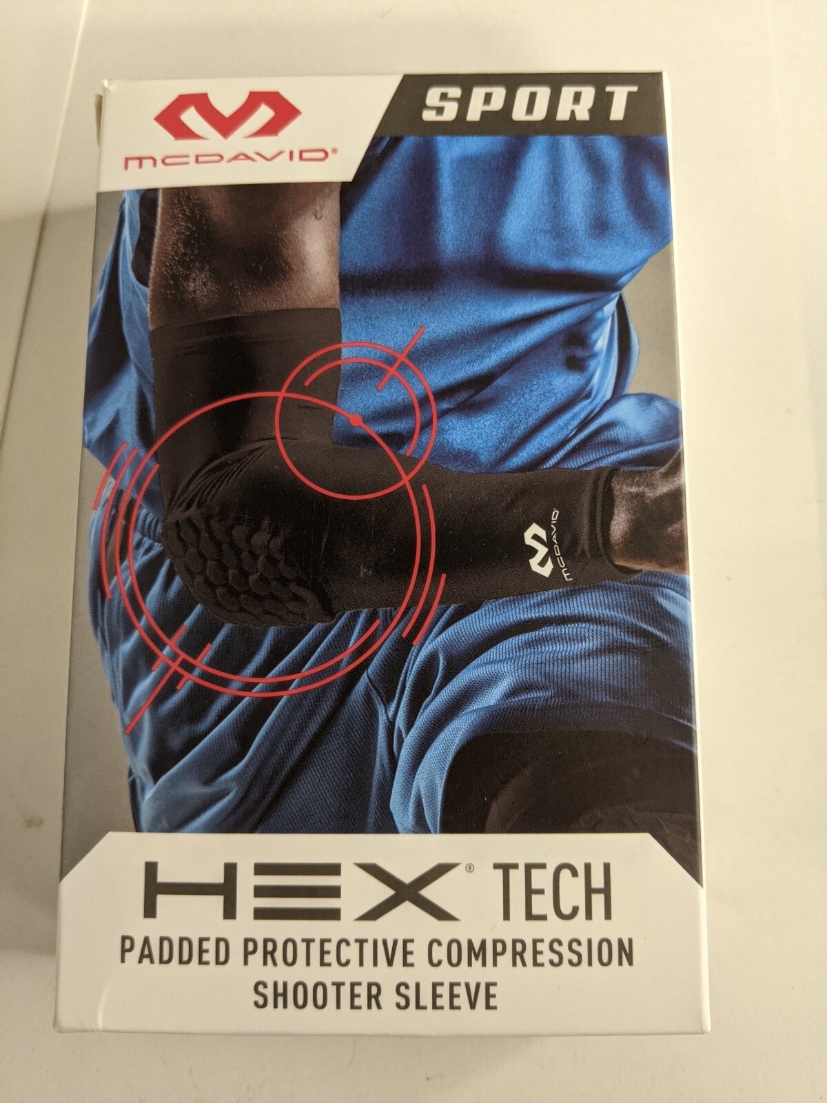 Hex Tech Padded Protective Compression Shooter Sleeve Basketball McDavid Sport