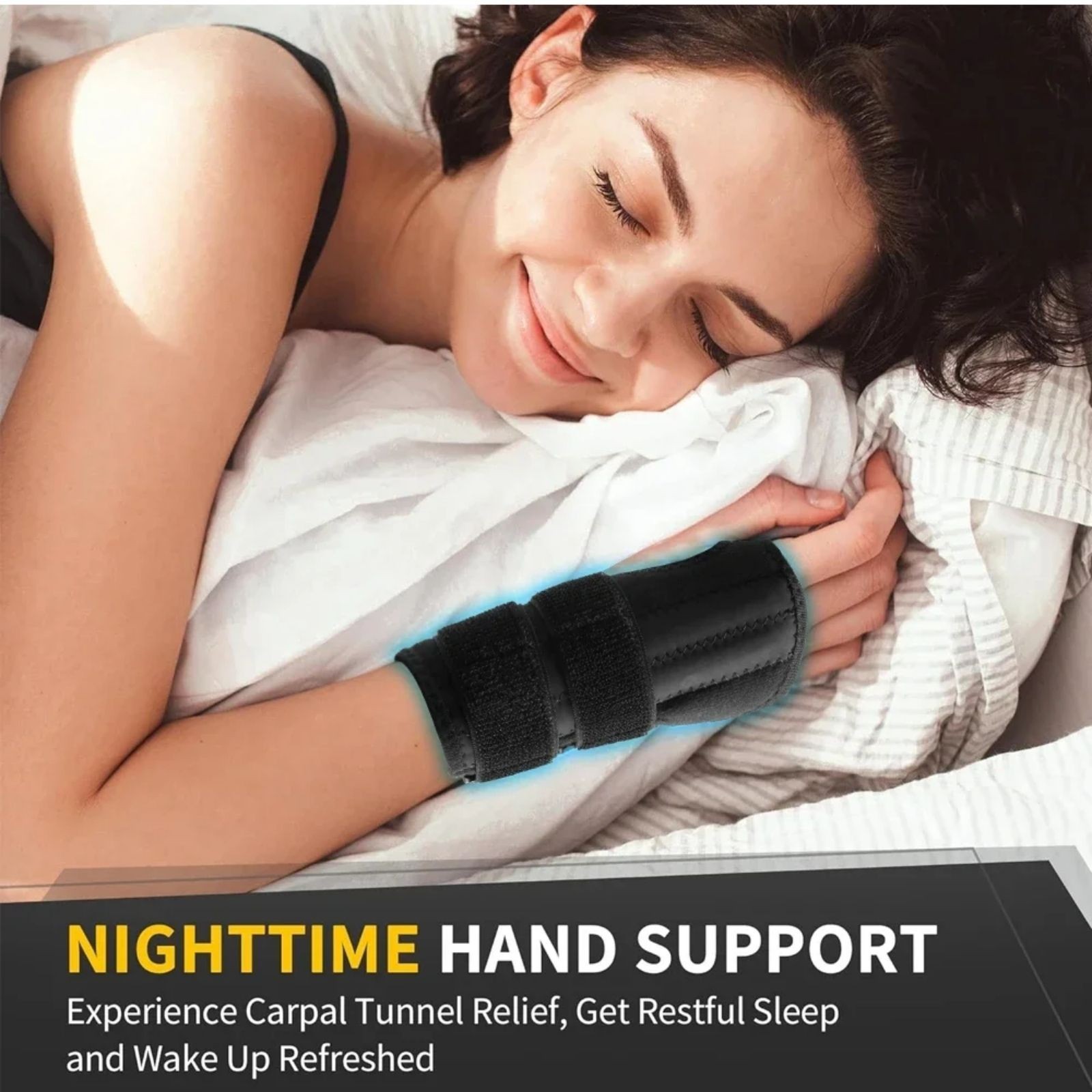 NEW Wrist Brace for Carpal Tunnel – Adjustable Night Support Brace with Splints