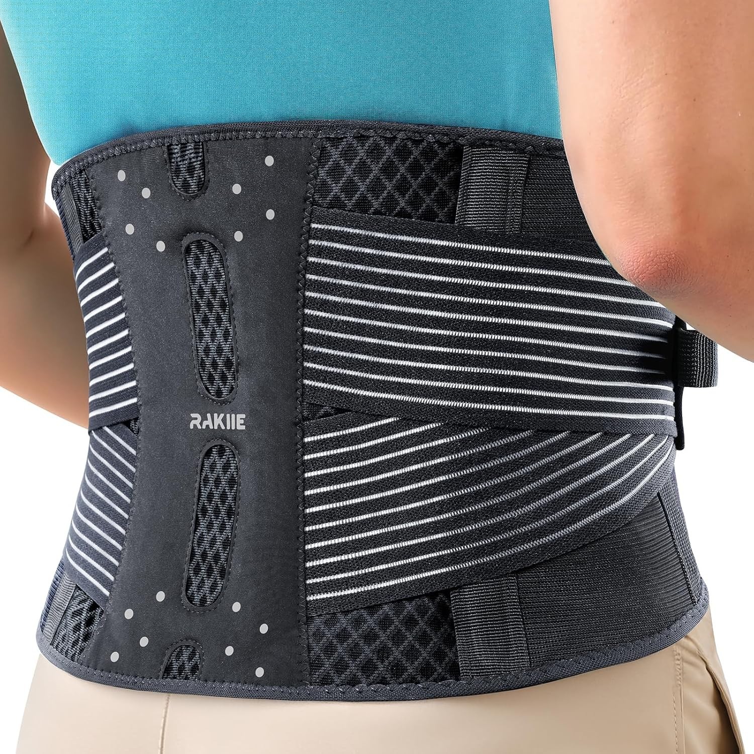Slim Back Brace for Lower Back Pain Relief, Lightweight & Breathable Back Sup…