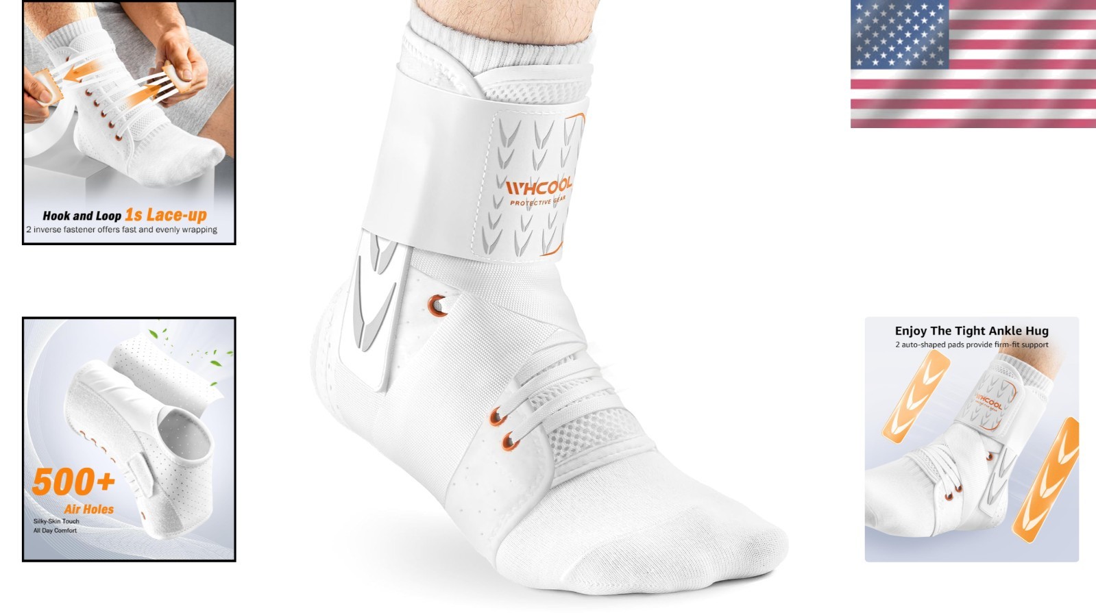 Ankle Brace for Sprained Ankle – Quick Lace Up Support