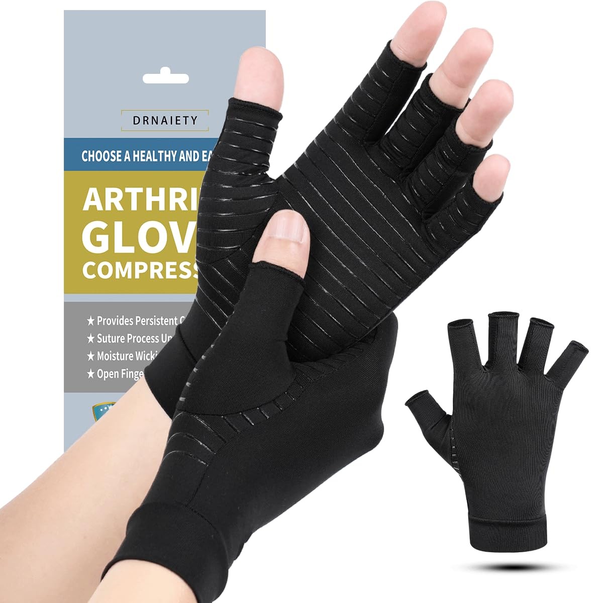 Copper Arthritis Compression Gloves for Women and Men, for Arthritis Hand Pai…