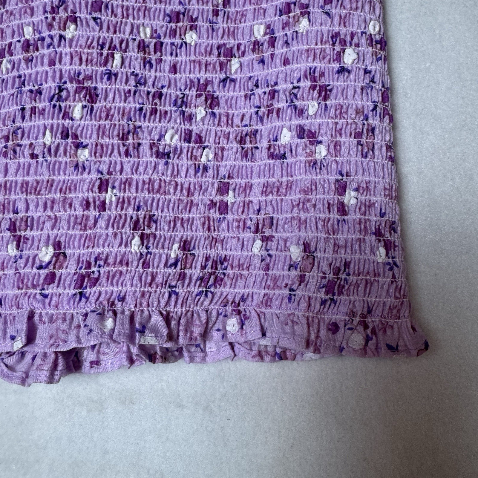 Expand-a-Band EAB Breast Binder Womens Size XL Purple Floral Strapless Top