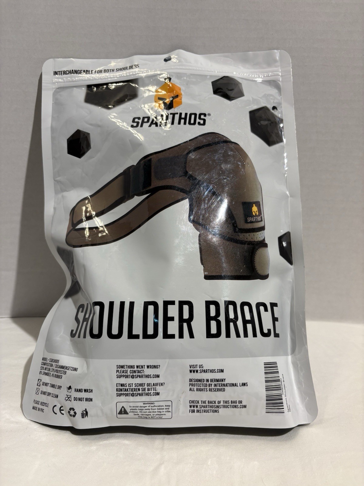 Sparthos Shoulder Brace Support and Stability for Weak or Injured Shoulders