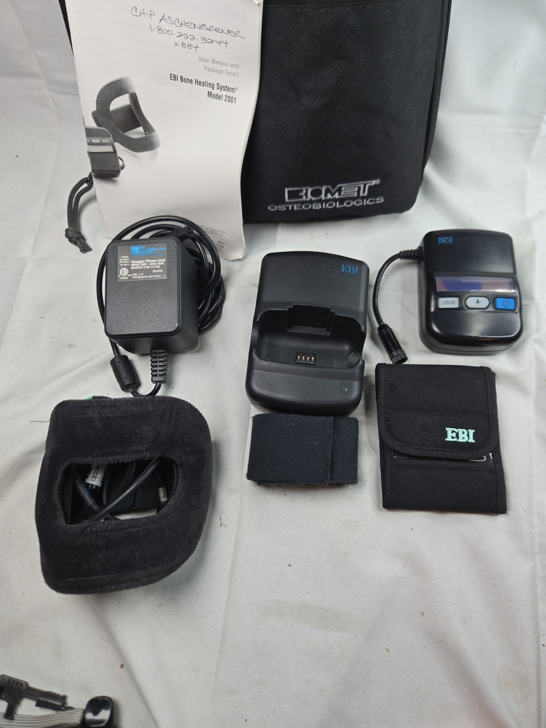 Biomet Ebi Bone Healing System Model 2001 W/ Case, Charger, Manual Tested (READ)