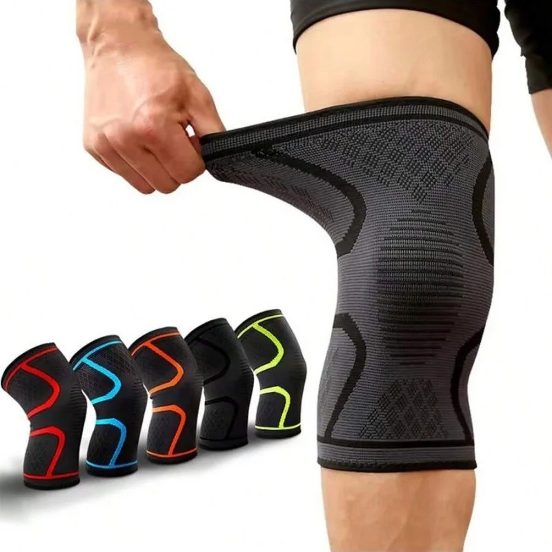 Compression Knee Sleeve Brace Support Running Gym Basketball Men Women
