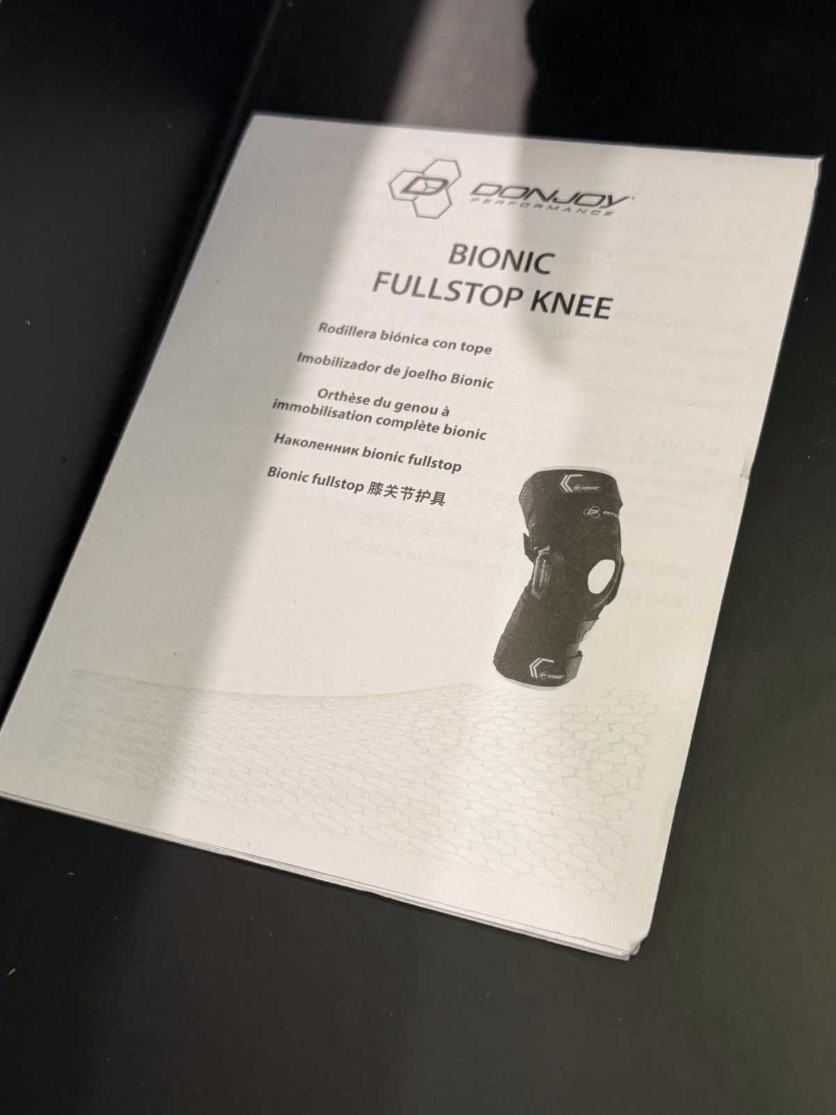 DonJoy Performance Bionic Fullstop Knee Brace – Size Medium (Fits Left or Right)