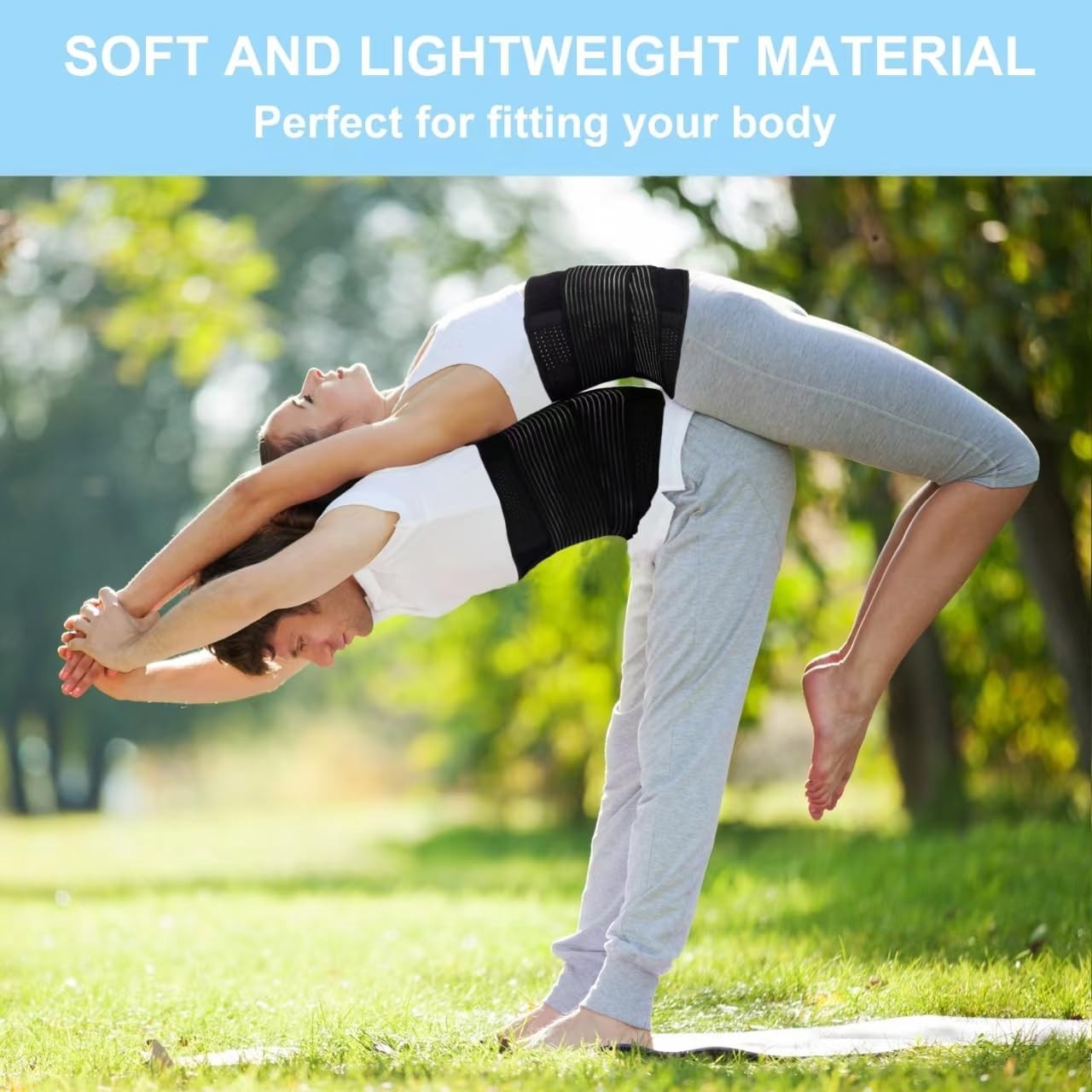 Back Brace XXXL Men Women Lumbar Support Sciatica Relief Work Lifting Black Belt