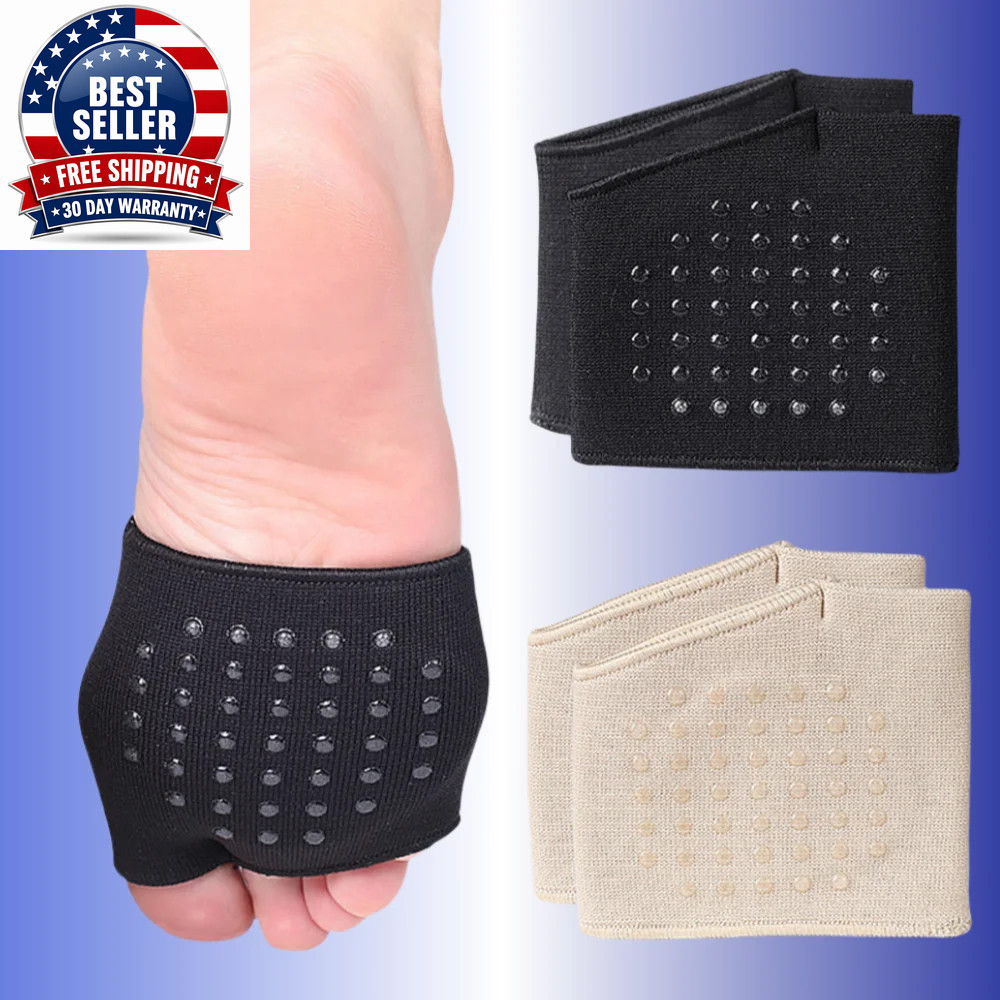 1Pair Metatarsal Sleeve Pads Half Toe Bunion Sole Forefoot Gel Pads Cushion Half