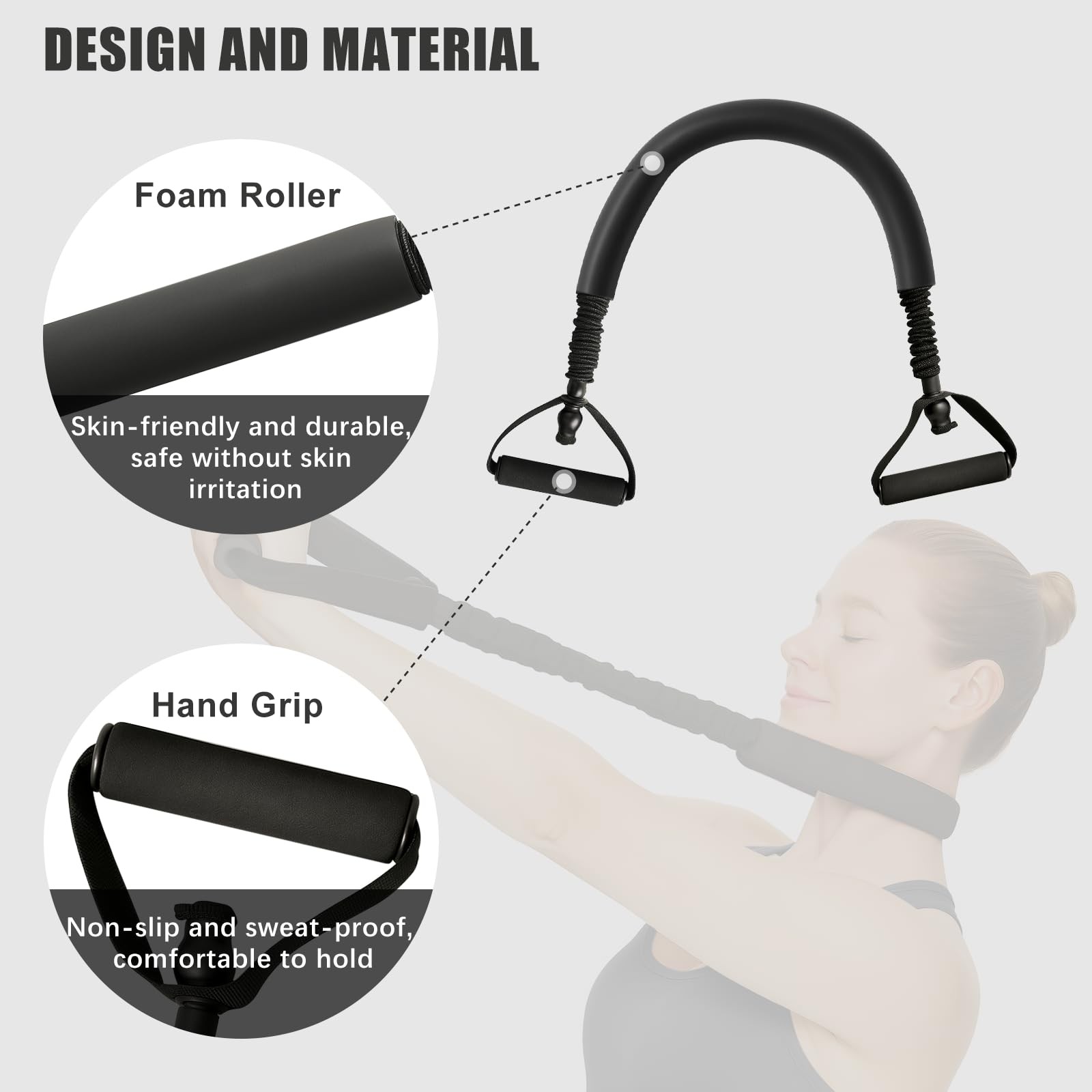 Neck Stretcher Exerciser, Cervical Traction Device for Pain Relief, Black
