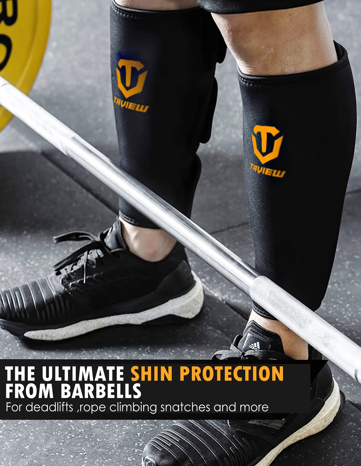 Deadlift Shin Guards 5mm Neoprene Calf Support Brace for Weightlifting Training