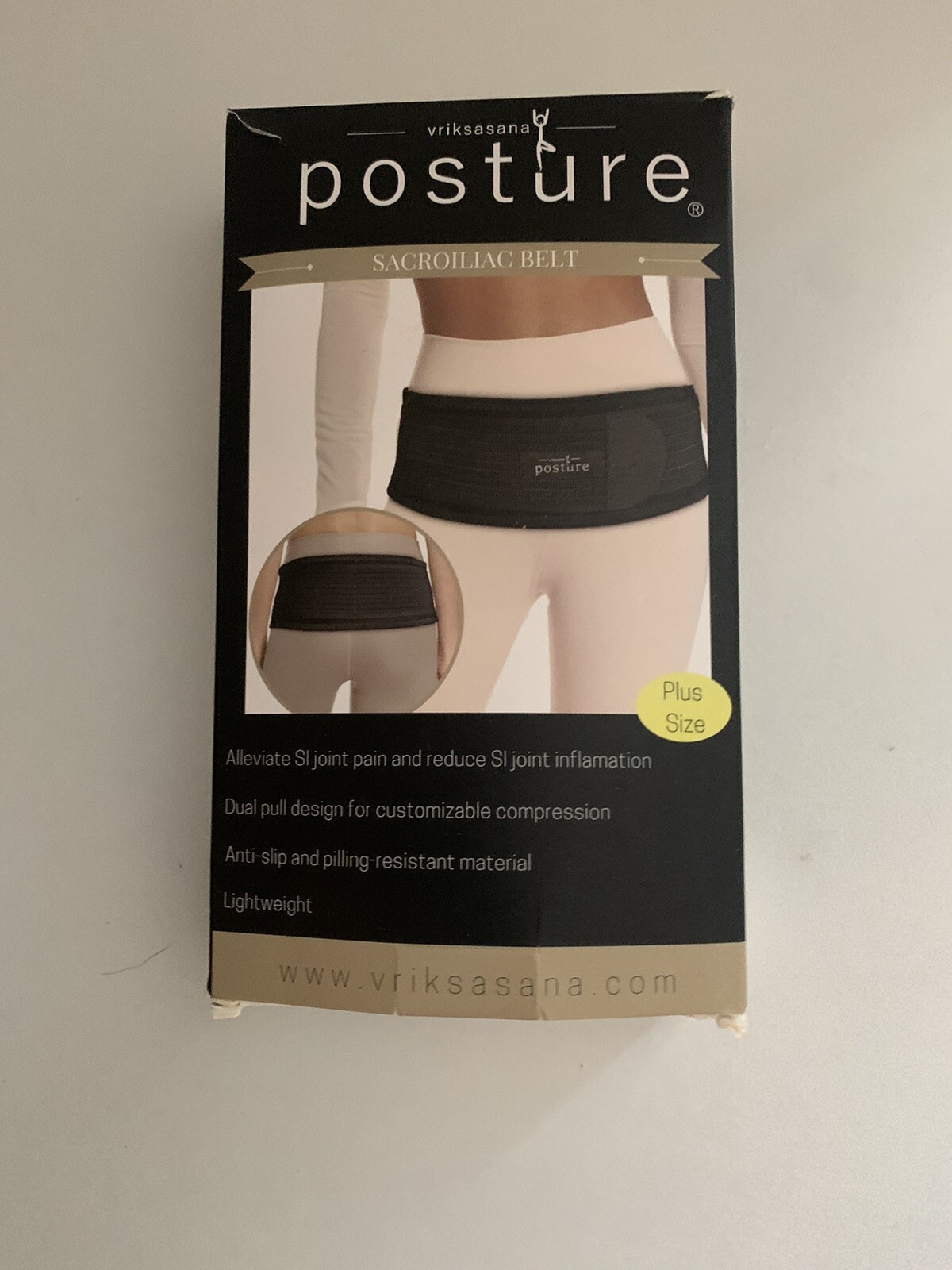 Vriksasana Posture Sacroiliac Hip Belt Unisex Alleviates Sciatic Pain Plus Size