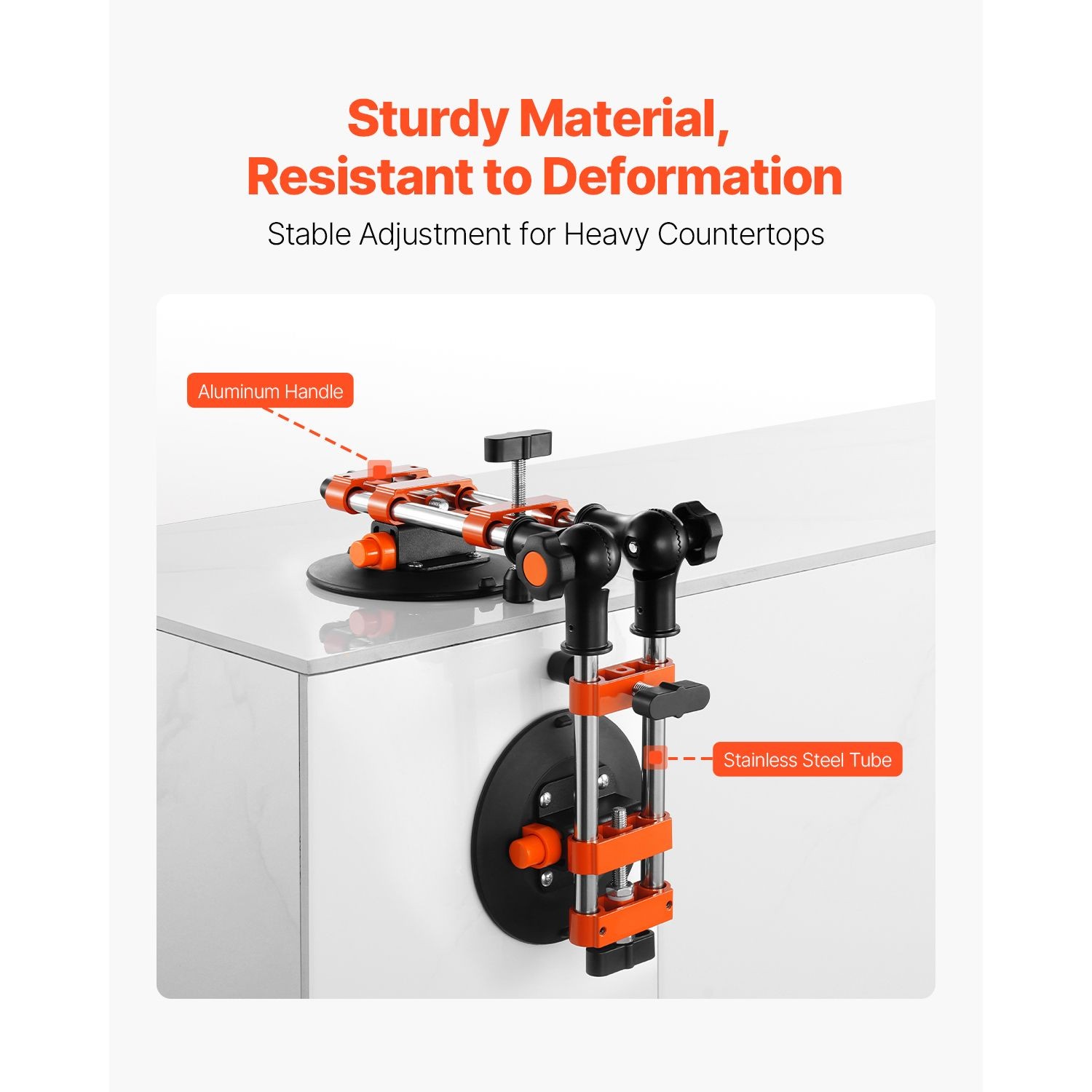 Seamless Seam Setter, 2 Packs Granite Seam Setter with 6 in Vacuum Suction Cups
